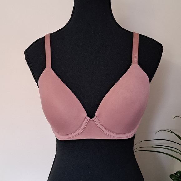 Aerie Real Free Bra 34C Women's Full Converage Bra Rose Pink/Brown - Picture 1 of 8